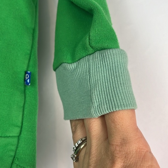 Kickee Pants green Dino spiked zipper hooded sweatshirt 4T - Picture 3 of 6